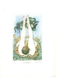 「秘めごとうた 古沢岩美オリジナル銅版画集 限定B版 【サイン入直筆水彩画1点・毛筆署名入/Signed】 / 古沢岩美 Iwami Furusawa　詩: アポリネール Guillaume Apollinaire　訳: 堀口大學 Daigaku Horiuchi」画像8