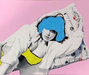 寝転がった青い気分／米原康正／(/ Yasumasa Yonehara)のサムネール