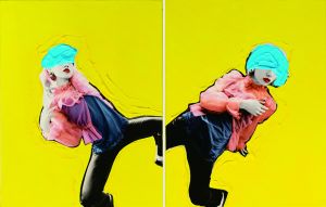 青い前髪を持った肉体の軌道／米原康正／(/ Yasumasa Yonehara)のサムネール