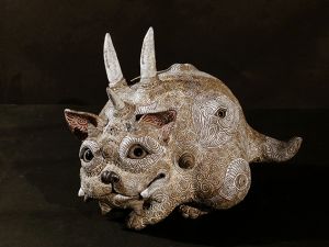 蹲り猫神／田崎太郎／(Crouched Cat Statue / Taro Tasaki)のサムネール