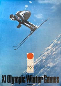 1972年 冬季札幌 オリンピックポスター／亀倉雄策／(1972 SAPPORO Winter Games Olympic Poster / Yusaku Kamekura)のサムネール