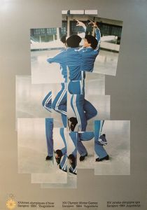 1984年 冬季 サラエボ オリンピックポスター／デヴィット・ホックニー／(1984 Sarajevo Winter Olympic Poster / David Hockney)のサムネール