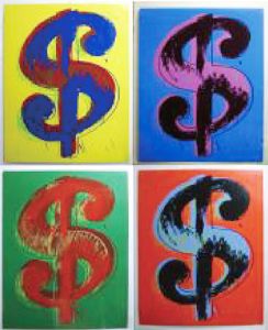 “Doller(red)” 4枚セット／アンディ・ウォーホル／(“Doller(red)”Sets of 4 / Andy Warhol　)のサムネール