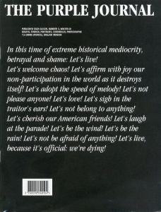 THE PURPLE JOURNAL NUMBER 3, WINTER 05／編：エレン・フライス／(THE PURPLE JOURNAL NUMBER 3, WINTER 05 / Edit: Elen Fleiss)のサムネール