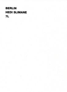 Hedi Slimane  Berlin／エディ・スリマン／(Hedi Slimane  Berlin / Hedi Slimane)のサムネール