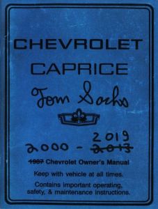 Caprice Owner's Manualのサムネール