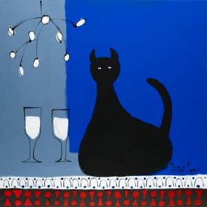 Cat in blue room／菅谷晋一／(Cat in blue room / Shinichi Sugaya)のサムネール