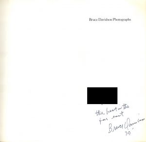 「Bruce Davidson Photographs / Bruce Davidson  」画像1